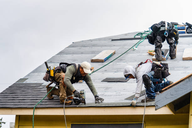 Professional Emergency Roof Repair technician working in Viola, NY